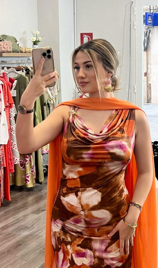 Vestido Atenea Naranja
