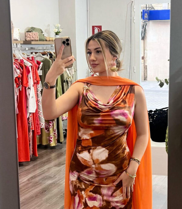 Vestido Atenea Naranja