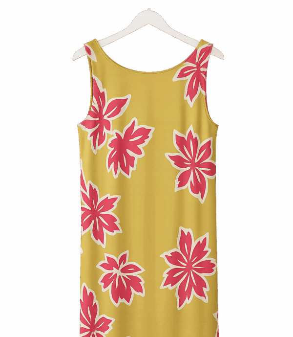 Vestido punto seda verde y rosa
